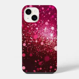 Burgundy Red Pink Glitter iPhone Mate Tough Case