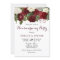 Burgundy Red Roses Housewarming Party Invite