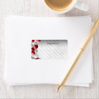 Burgundy Red Silver Balloon Glitter Birthday