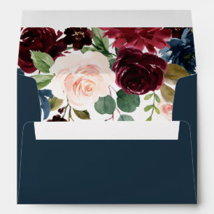 Burgundy Red Wine Modern Green All Occasion Envelope