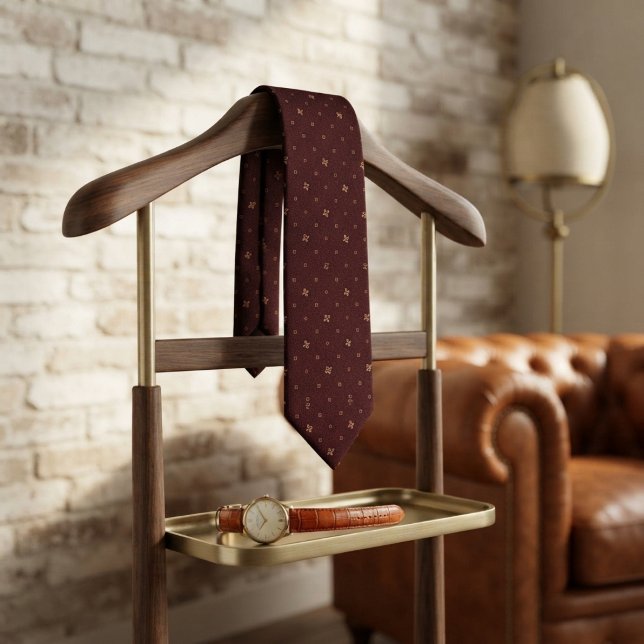 Burgundy Renaissance Micro Jacquard Tie (Creator Uploaded)