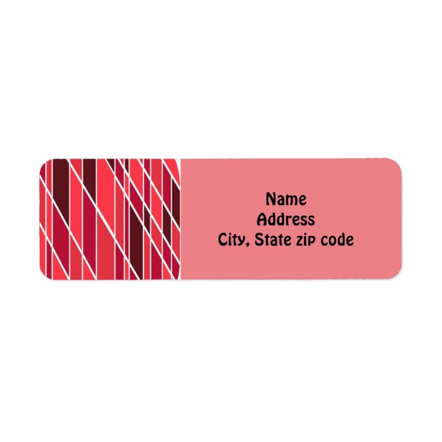 Burgundy Return Address Label (Front)