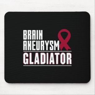 Burgundy Ribbon - Brain Aneurysm Awareness  Mouse Pad