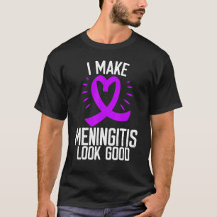 Burgundy Ribbon Make Meningitis Awareness Good Sur T-Shirt