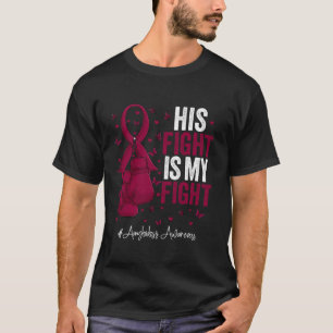 Burgundy Ribbon Survivor Fighter Amyloidosis Aware T-Shirt