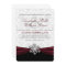Burgundy Ribbon Winter Wedding Invitation