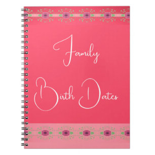 Burgundy Rose Design Notebook