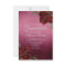 Burgundy Rose Foil Look Quinceanera Invite