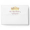 Burgundy Rose Gold Crown Butterfly Return Address