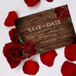 Burgundy Rose Romantic Rustic Save the date Magnetic Invitation<br><div class="desc">Burgundy Rose Romantic Rustic Save the date Card Magnetic Card

See Matching collection in Niche and Nest Store</div>