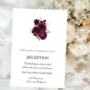 Burgundy Roses Invitation