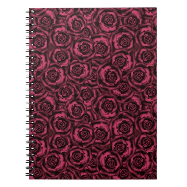 Burgundy roses notebook (Front)