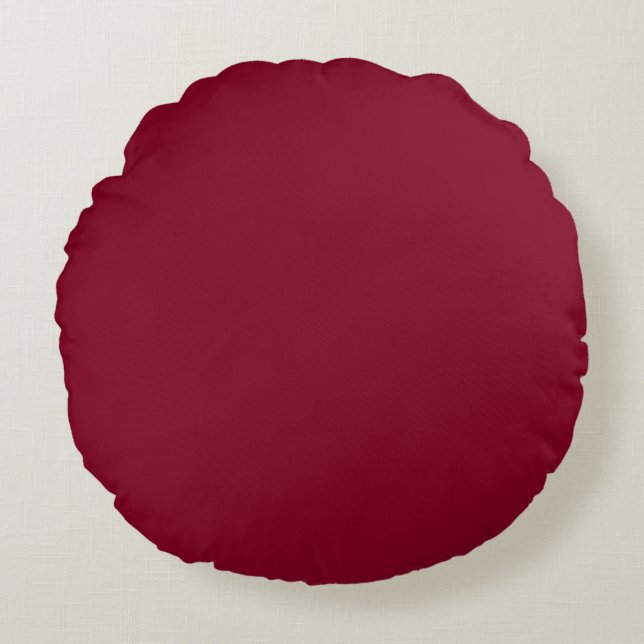 Burgundy Round Cushion (Front)