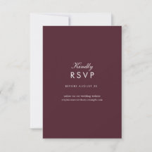 Burgundy Script Tuscan Villa Wedding