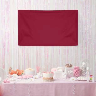 Burgundy Solid Colour Banner