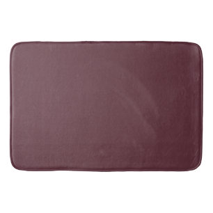 Burgundy Solid Colour Bath Mat