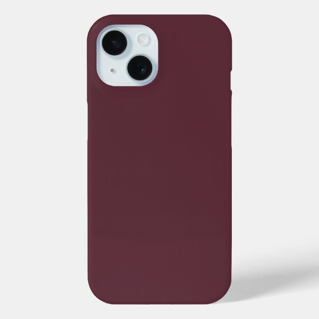 Burgundy Solid Colour Case-Mate iPhone Case (Back)