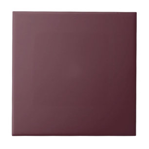 Burgundy Solid Colour Ceramic Tile