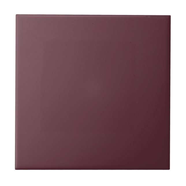 Burgundy Solid Colour Ceramic Tile (Front)