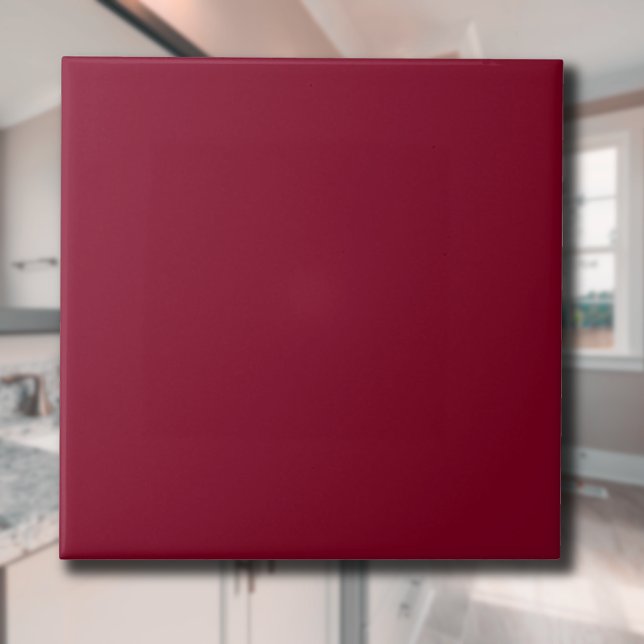 Burgundy Solid Colour | Classic | Elegant Ceramic Tile (Creator Uploaded)