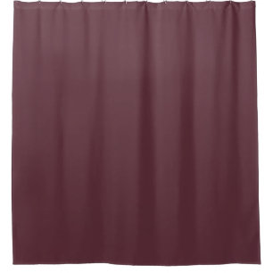 Burgundy Solid Colour Shower Curtain