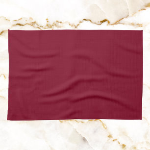 Burgundy Solid Colour Tea Towel
