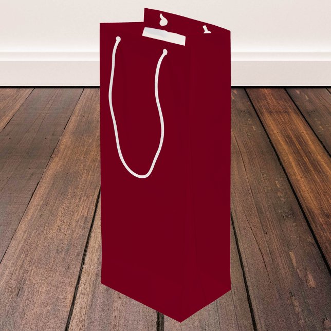 Burgundy Solid Colour Wine Gift Bag (Creator Uploaded)