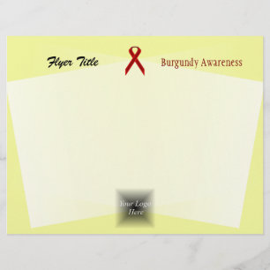 Burgundy Standard Ribbon by Kenneth Yoncich Flyer
