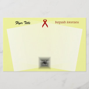 Burgundy Standard Ribbon by Kenneth Yoncich Flyer