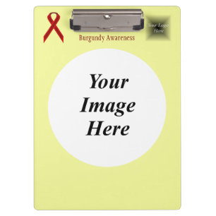 Burgundy Standard Ribbon Template by K Yoncich Clipboard