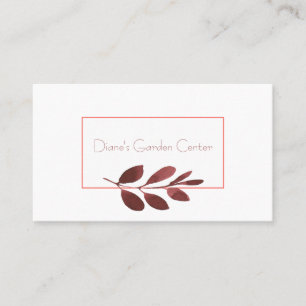 Burgundy Stem Business Card