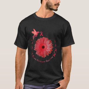 Burgundy Sunflower Brain Aneurysm Awareness 1 T-Shirt