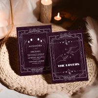 Burgundy Tarot The Lovers Wedding