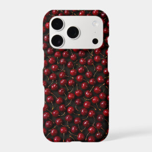 Burgundy Tile iPhone Case Dense Cherry