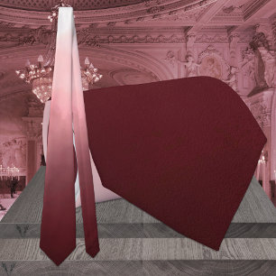 Burgundy To Pink Ombre Wedding Tie