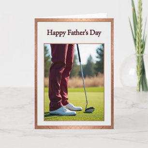 Burgundy Trousers Fathers Day Card