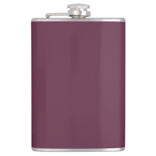Burgundy Vinyl Wrapped Stainless Steel Flask