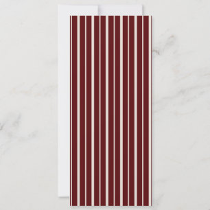 Burgundy Wedding Weekend Long Itinerary Card