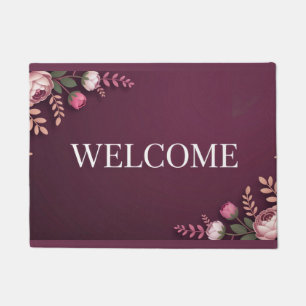 Burgundy Welcome Mat