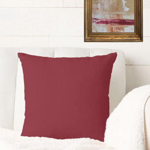 Burgundy Wine Plain Solid Colour Jewel Tone Cushion
