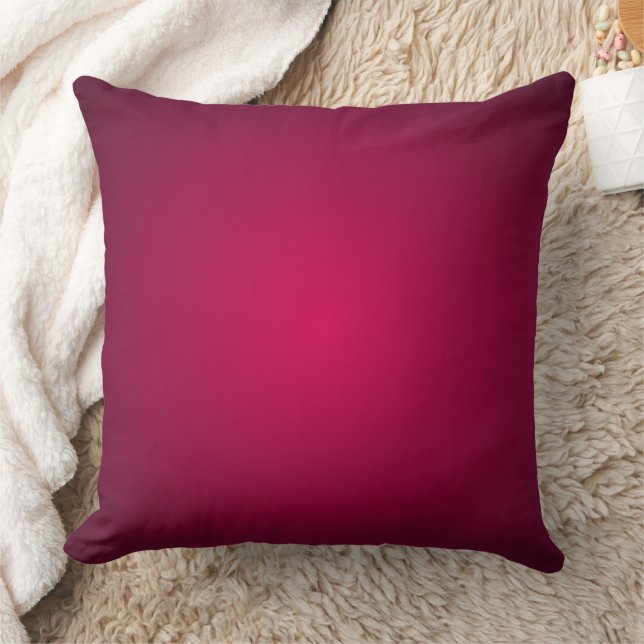 Burgundy Wine Soft Gradient Hues  Cushion (Blanket)
