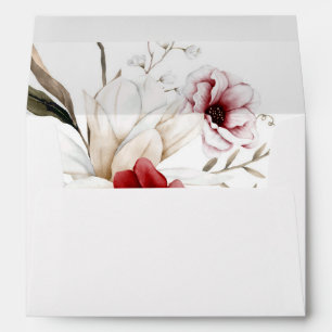 Burgundy Winter Elegance Envelope