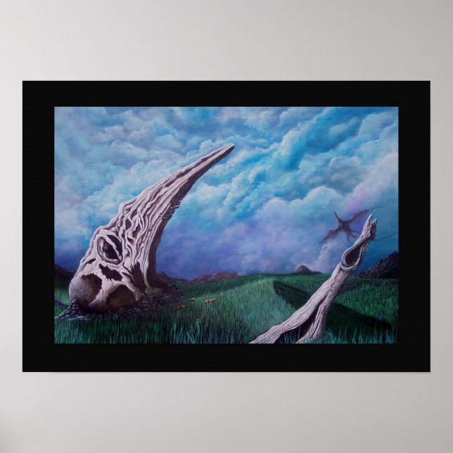 Burial grounds of the great plains glider poster (Front)