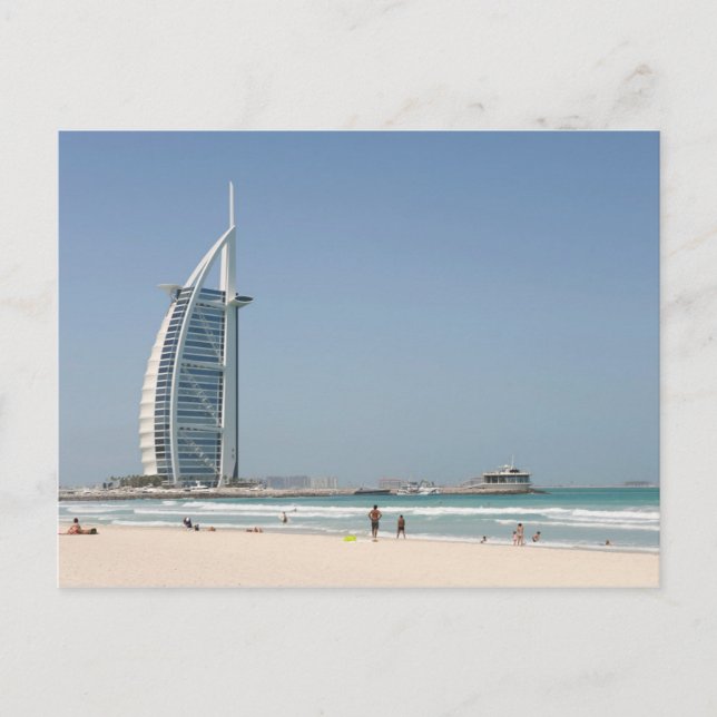 Burj Al Arab From Sunset Beach, Dubai Postcard (Front)