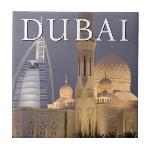 Burj al Arab   Mosque in Evening Dubai Ceramic Tile