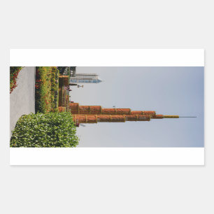 Burj Khalifa,Dubai Miracle Garden Rectangular Sticker