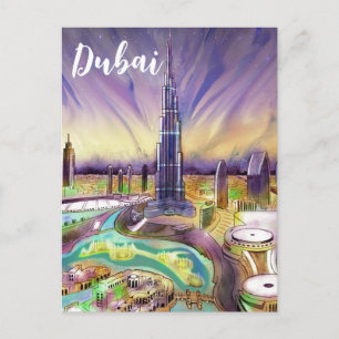 Burj Khalifa, Dubai Postcard