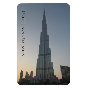 burj khalifa dusk magnet