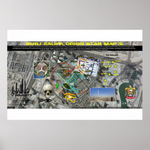 Burj Khalifa Pleiades Pattern 5 Poster