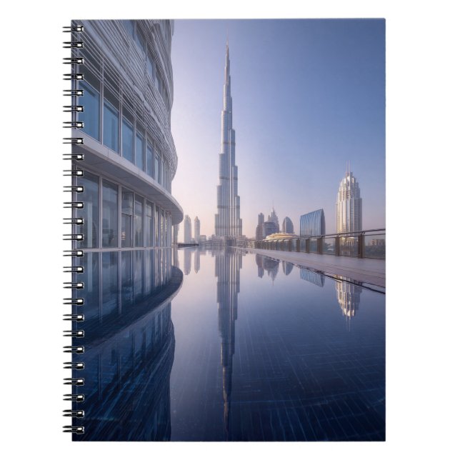 Burj Khalifa Reflection Notebook (Front)